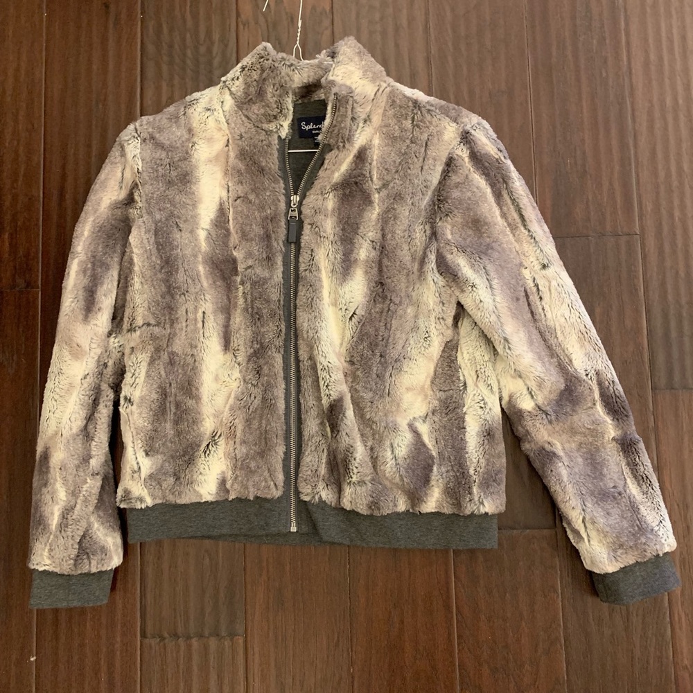 Splendid Faux Fur Bomber Jacket (NWT)